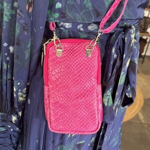 Bohem Wallet - Pink Snakeskin